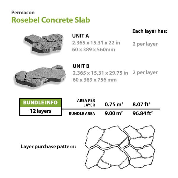 Permacon Rosebel Concrete Slab